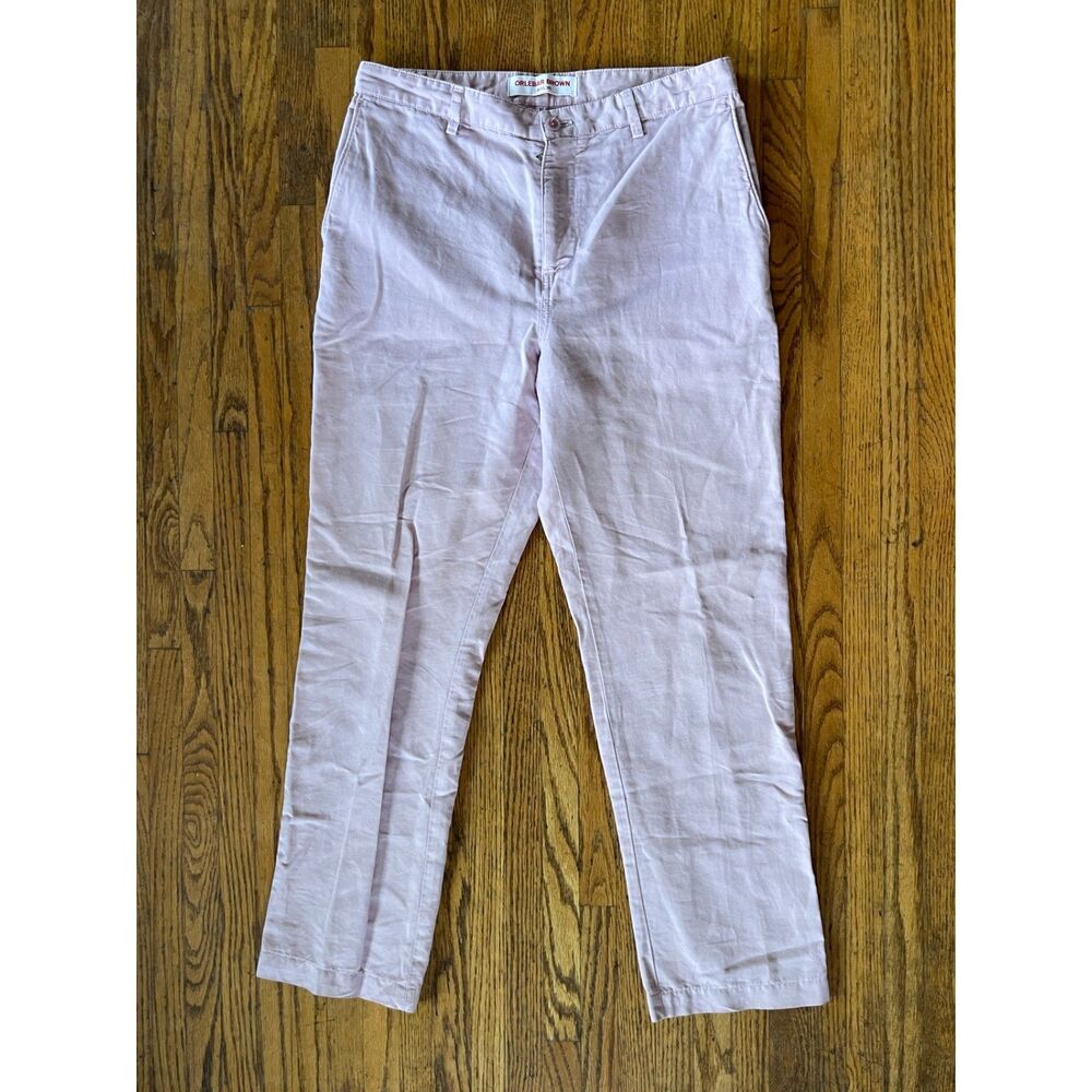 ORLEBAR BROWN Pink Alexander Straight Leg Pants Trousers Mens Size 30 - Picture 2 of 11